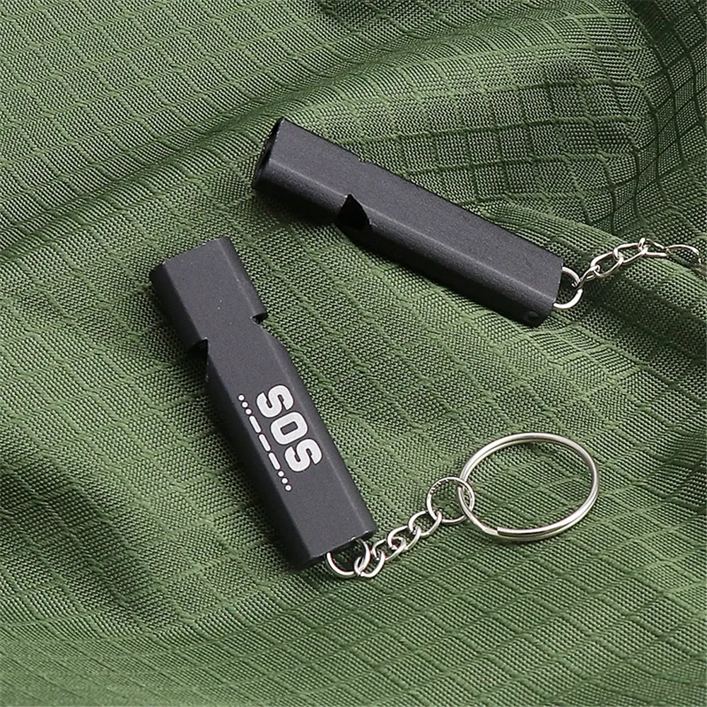 1/2pcs Outdoor Camping Survival Whistle Frequency Whistle Multifunctional Portable EDC Tool SOS Earthquake Emergency Whistle