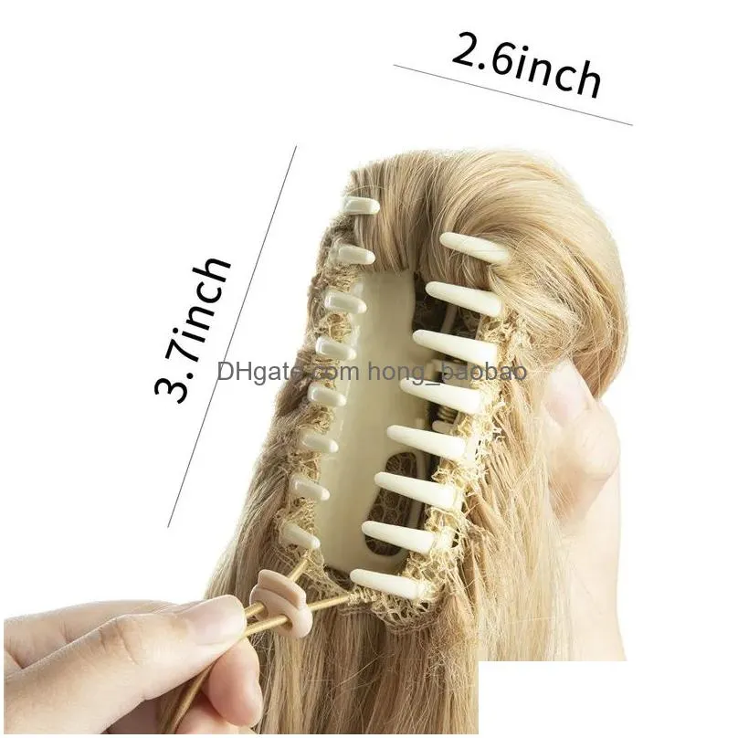 short claw clip ponytail extension drawstring curly fake jaw balayage hairpiece hair piece wavy high pony tails synthetic heat friendly fiber for women girls