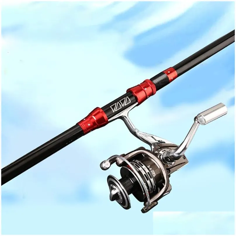 Glass fiber reinforced plastic sea rod hard adjustment sea fishing rod fishing gear set combination