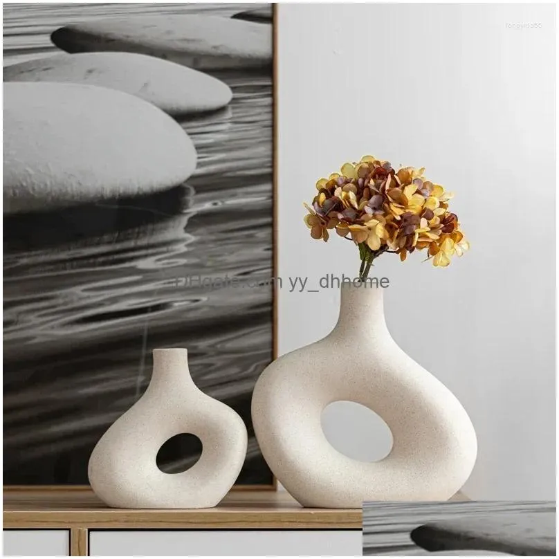 vases ceramic vase home decor room ornament modern wedding decoration desktop art flower decorations