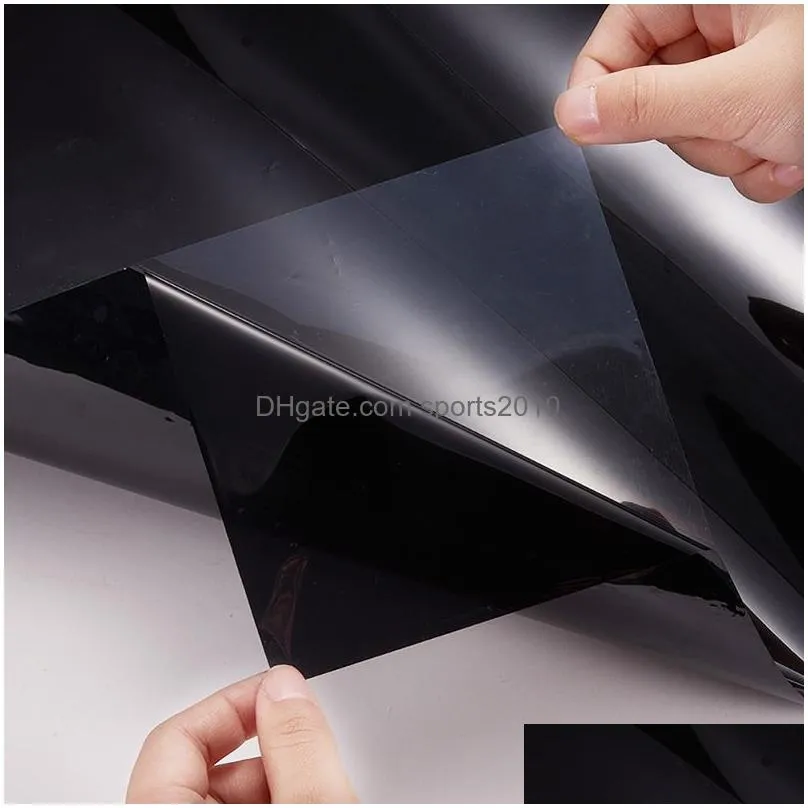 Care Products 6Mx0.5M Car Window Protective Film Black Tint Tinting Roll Kit Vlt 8% 15% 25% 35% 50% Uv-Proof Resistant For Drop Delive Dhmjx