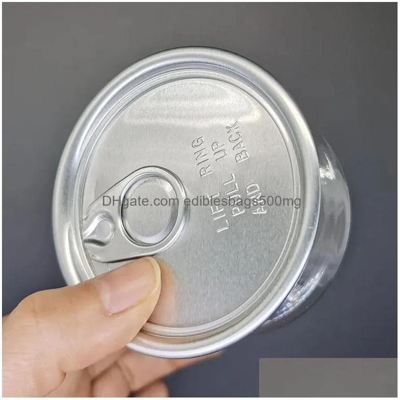 plastic can pet blank sleek slim aluminum packing oem 30g 50g 100g transparent jar food herb container bottle customizing available