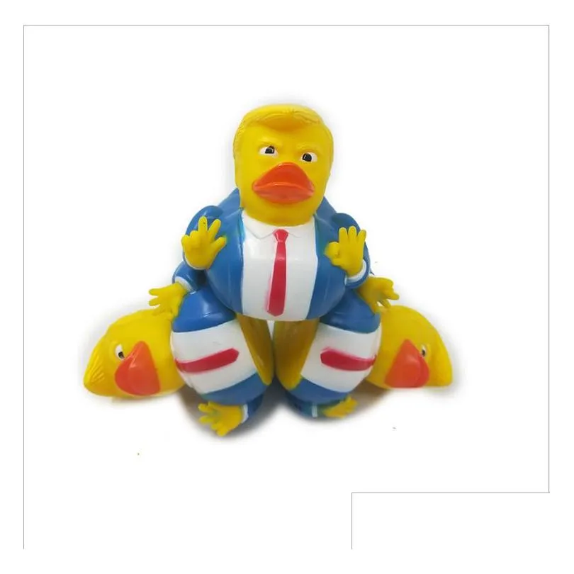 Other Event & Party Supplies Creative Pvc Trump Ducks Favor Bath Floating Water Toy Funny Toys Gift Drop Delivery Home Garden Festive Dht95
