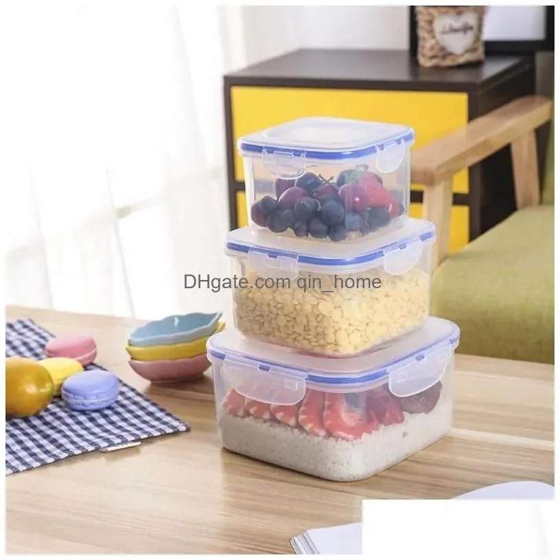 Lunch Boxes Bags Food Containers With Lids Meal Prep Container Airtight Storage Bpa- Refrigerator -Kee Box Drop Delivery Home G