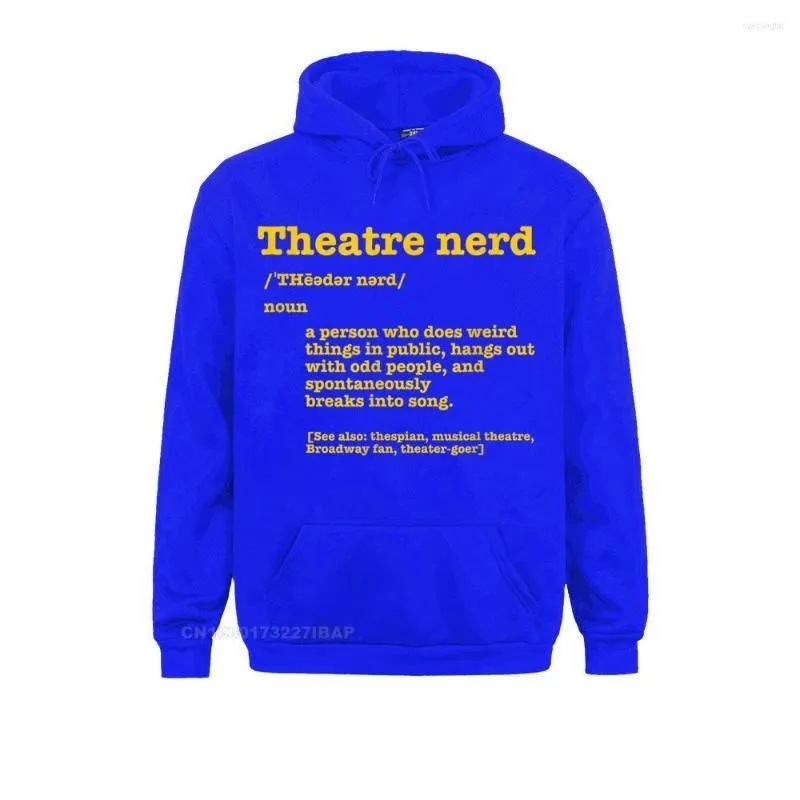 Sweatshirts Men`s Hoodies Musical Theatre  Dictionary Funny Definition Theater Fan StreetOutdoor Fall Sportswears Women