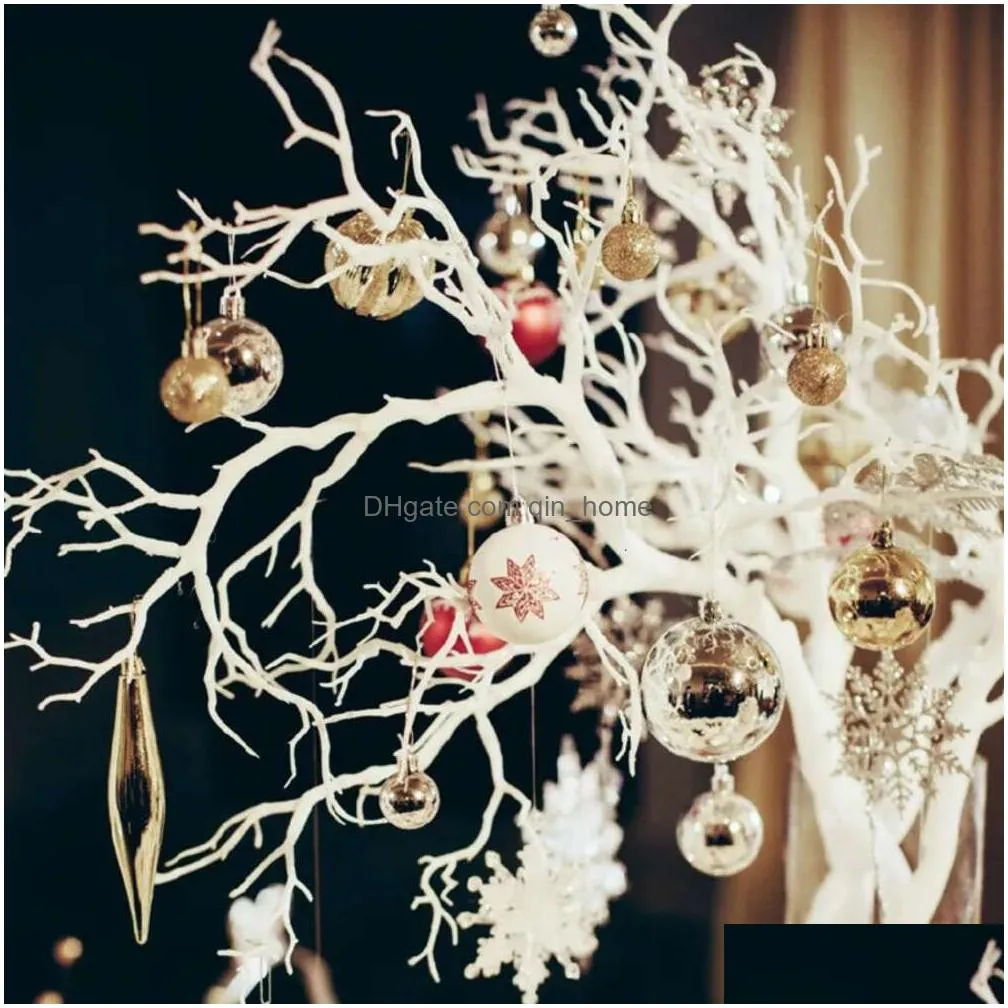 plastic plants crystal 75cm branch christmas tree dining table props home decoration accessories wedding decor backdrop fake plant