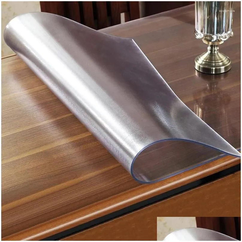 Table Cloth M High Quality Thicken Plastic Ers Placemats Pads Pvc Coths Rec Soft Glass Crystal Board Dec Drop Delivery Dhbw5