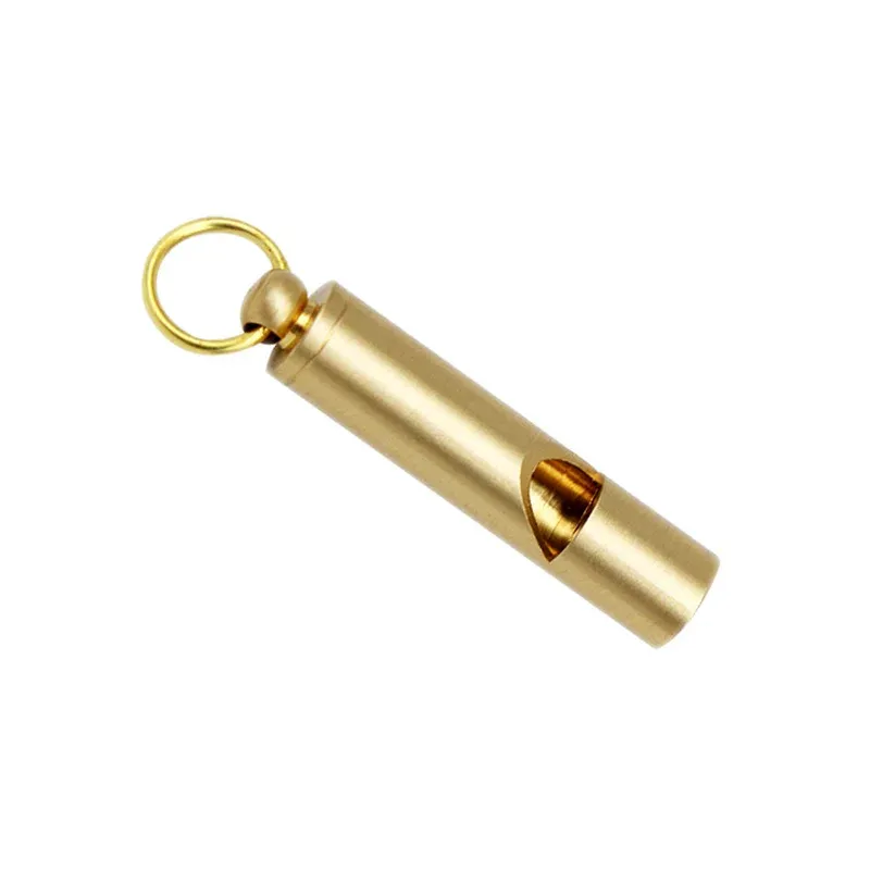 Brass Outdoor Survival Whistle Equipment Army Fan Supplies Retro Referee Brass Whistle Pure Brass Survival EDC Whistle