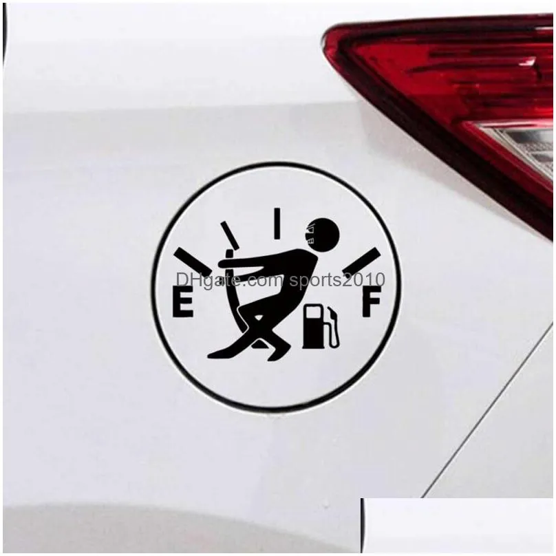 Car Stickers New 2023 Funny Sticker Pl Fuel Tank Pointer To Fl Hellaf Reflective Vinyl Decal Wholesale Available Drop Delivery Automob Dhaag