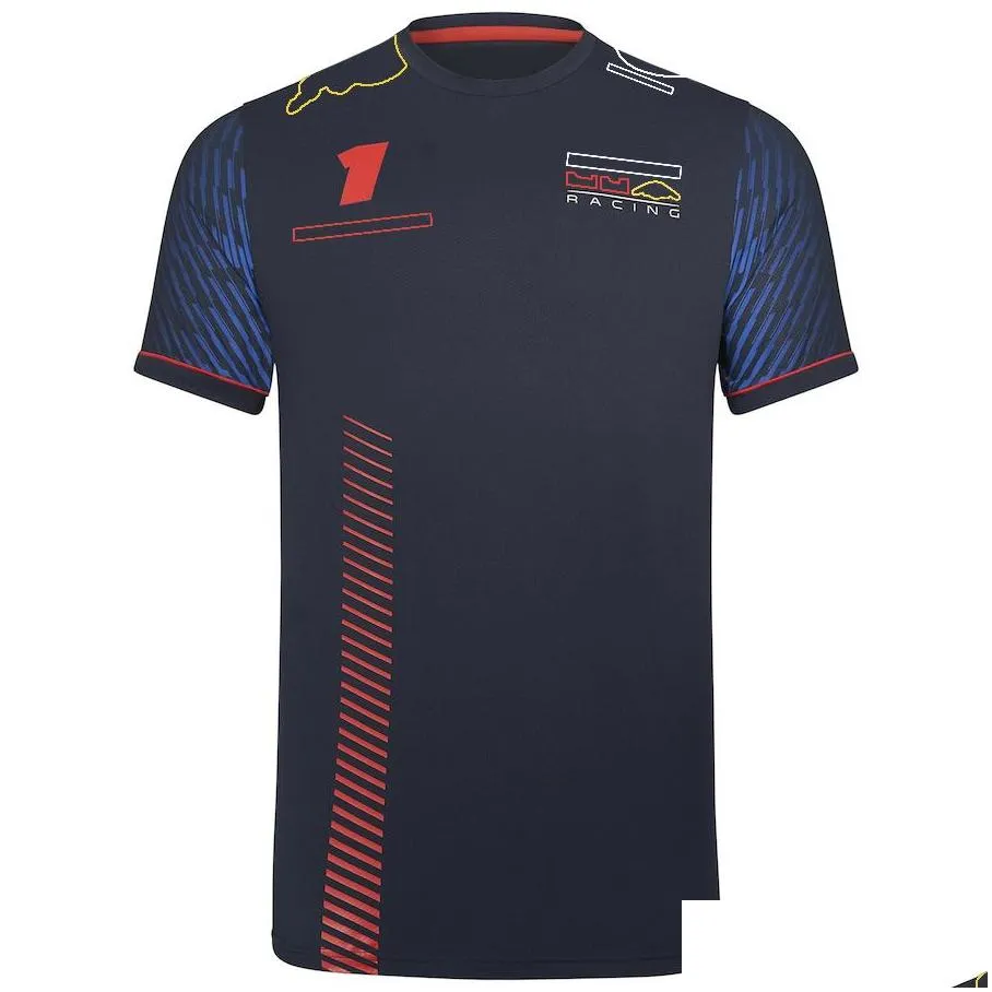 2023 F1 Mens Team Polo Shirt T-shirt Formula 1 Racing Suit T-Shirt 1 and 11 Driver Fan Top T-Shirts Jersey MOTO Motorcycle Clothing