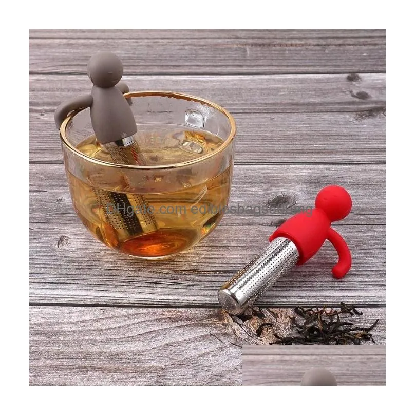 infuser strainer cute ball stainless steel extra fine mesh tea steeper filter for cup mug silicone handle 4.23
