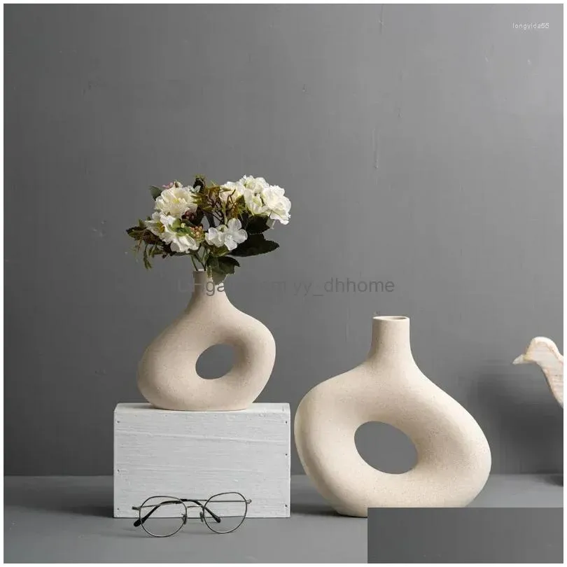 vases ceramic vase home decor room ornament modern wedding decoration desktop art flower decorations