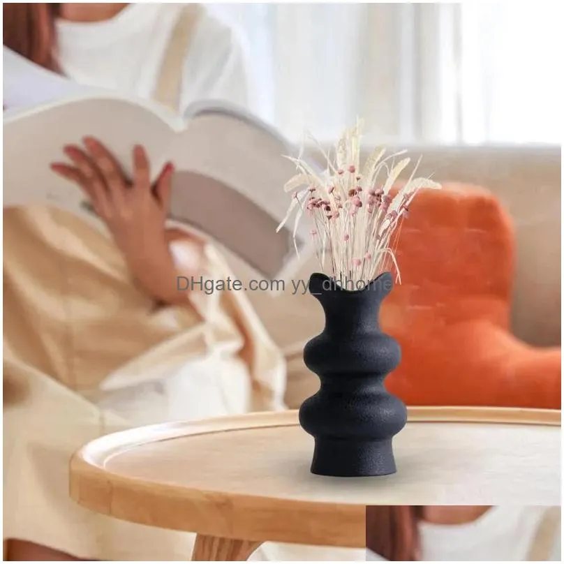 vases ceramic flower vase elegant minimalism modern decorative simple for cabinet shelf desk centerpiece wedding