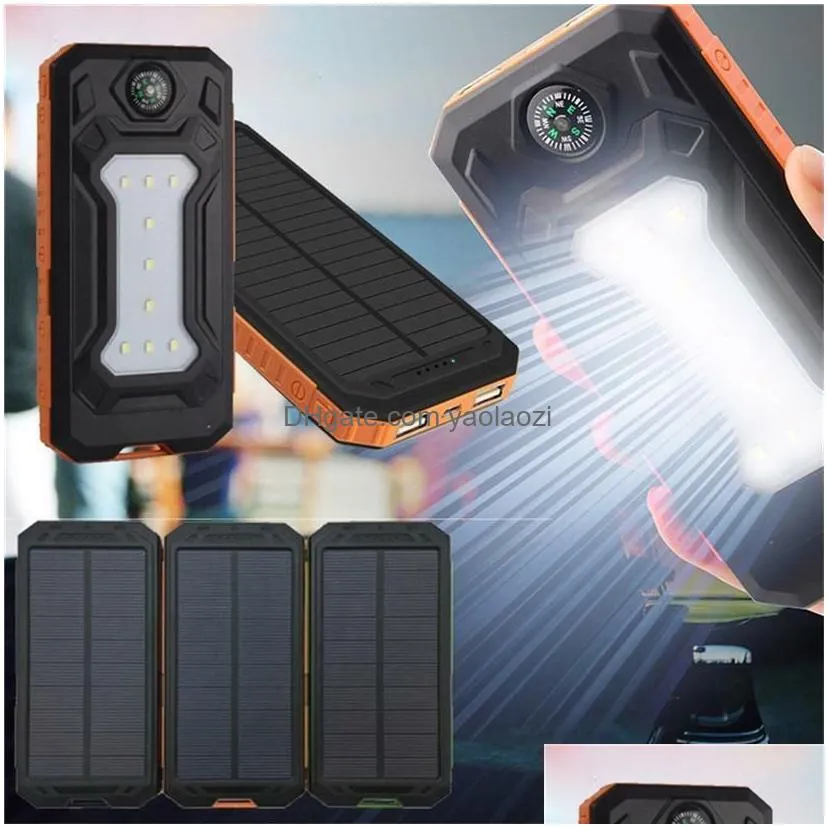 power bank waterproof 200000mah with two usb solar  case universal model batteries5353683