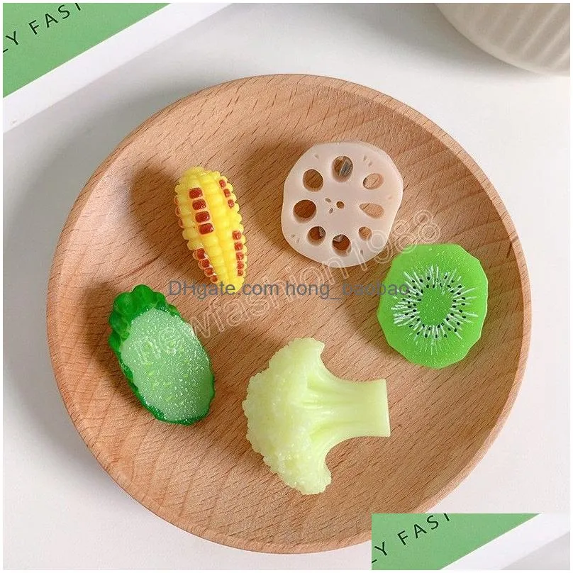 fruit hair accessories simulation food hairpin for women corn cucumber hair clip creative lotus root broccoli hair clips