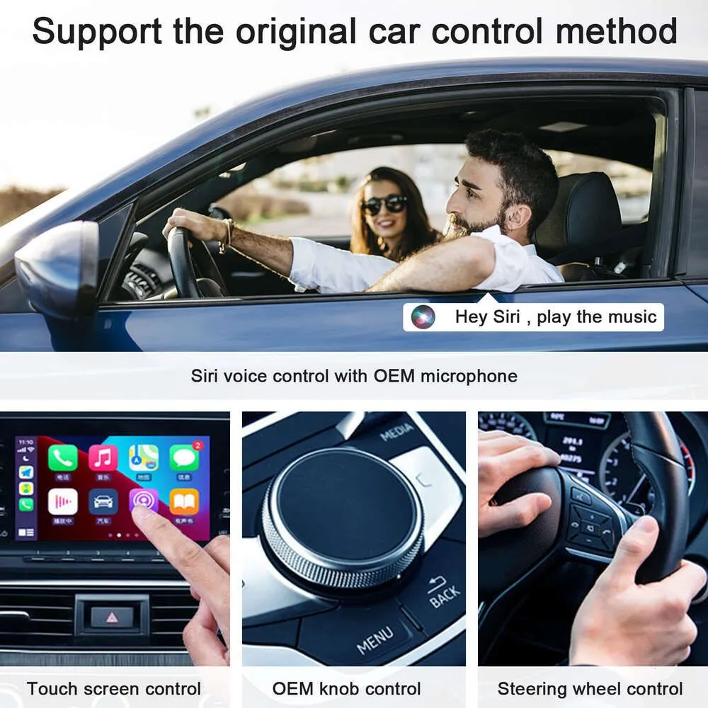 New Wireless CarPlay Adapter For Android/ Wired to Wireless Carplay Dongle Plug And Play USB Connection Auto Car Adapter