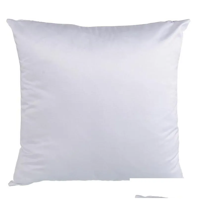 Cushion/Decorative Pillow 3 Sizes Sublimation Pillowcase Double-Faced Heat Transfer Printing Ers Blank Cushion Without Insert Polyeste Dh4U7