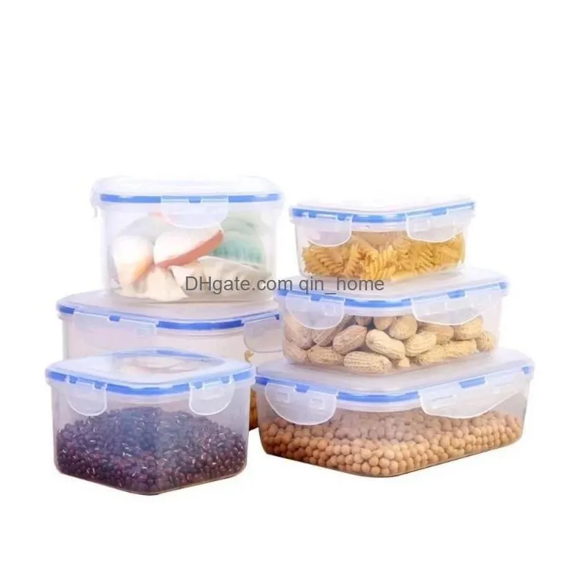 Lunch Boxes Bags Food Containers With Lids Meal Prep Container Airtight Storage Bpa- Refrigerator -Kee Box Drop Delivery Home G