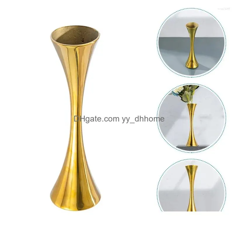 vases wedding table centerpiece vase elegant metal flower tablrtop decor