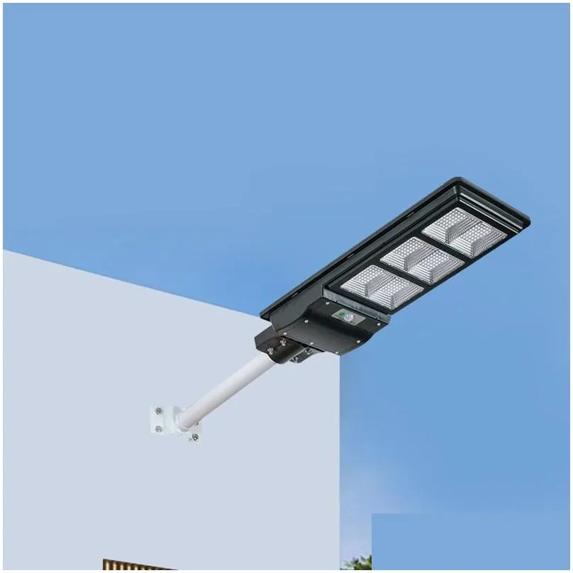 Solar Street Light 80W 120W 160W Motion Sensor Waterproof Ip66 Wall Outdoor Landscape Garden With Pole Drop Delivery Lights Lighting R Dhwgj