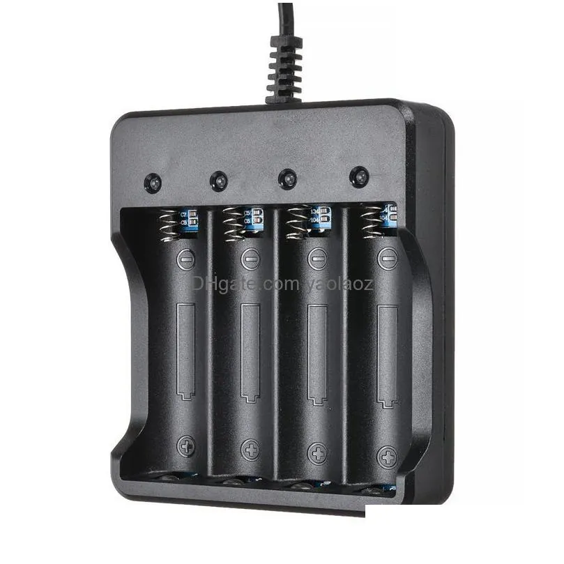 4 slots battery chargers plug us au eu uk intelligent multifunctional  universal with usb cable