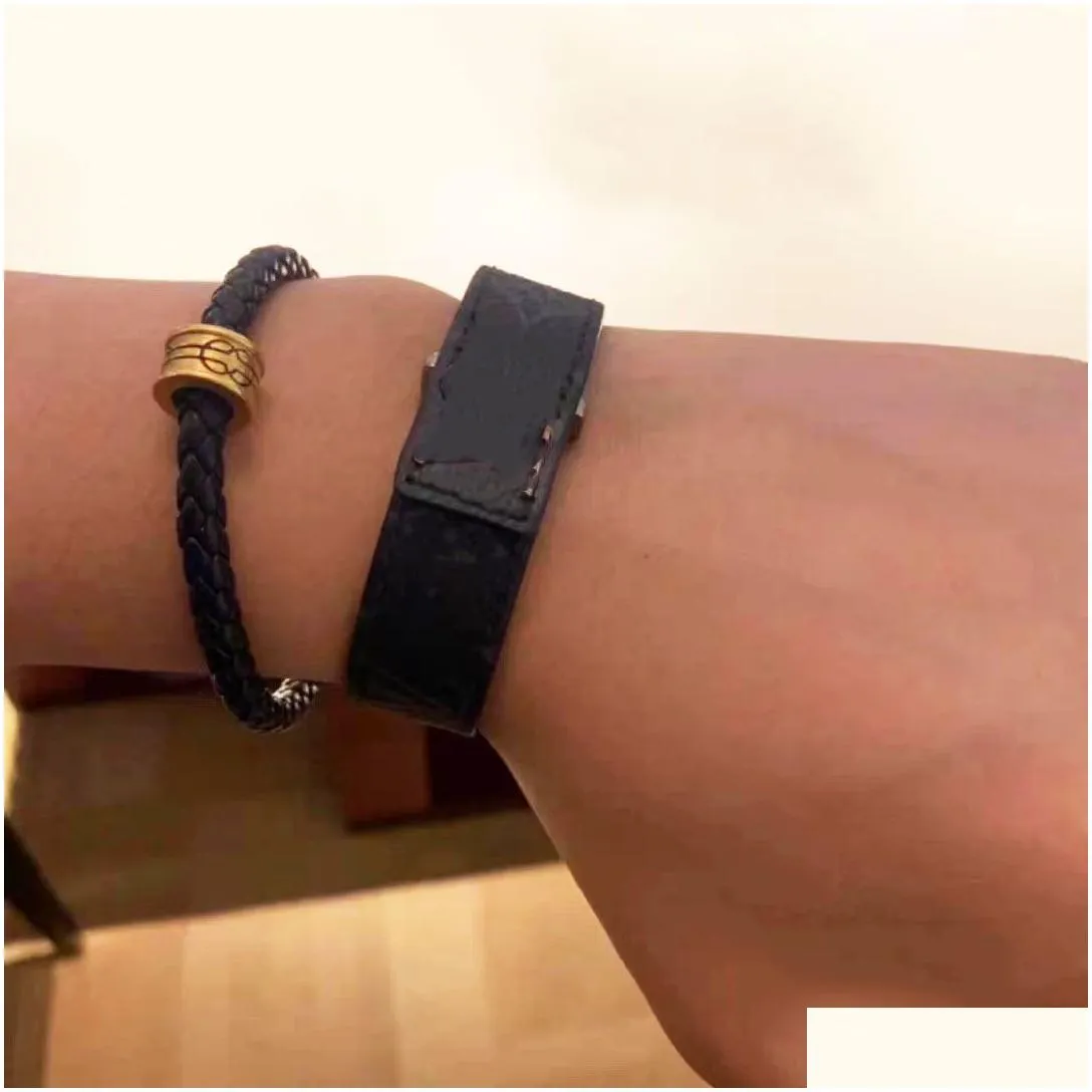 Brand Designer Luxury Bracelets Men`s and women`s Bracelets Fashion Unisex Jewelry Aolly Buckle Leather Size 21cm With box