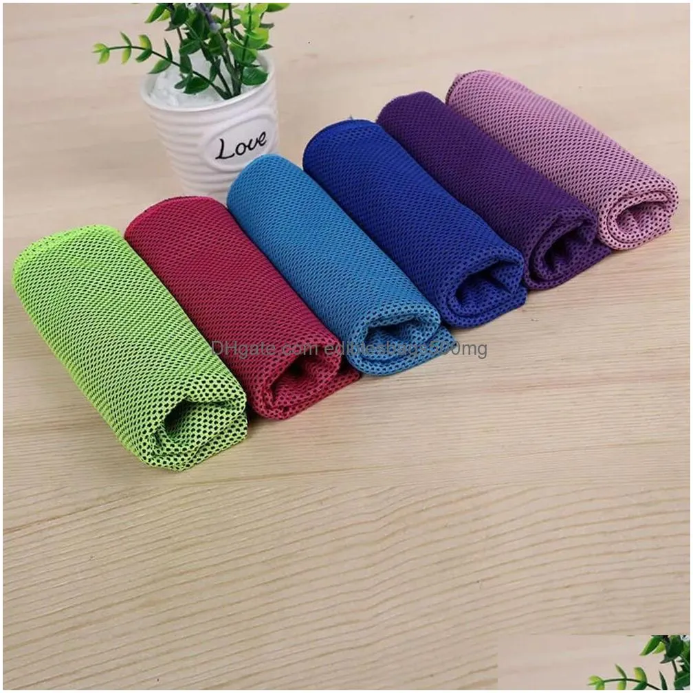 summer sunstroke 30x80cm cooling ice cold sports exercise towel cooler running towels quick dry soft breathable cloth th0032 s