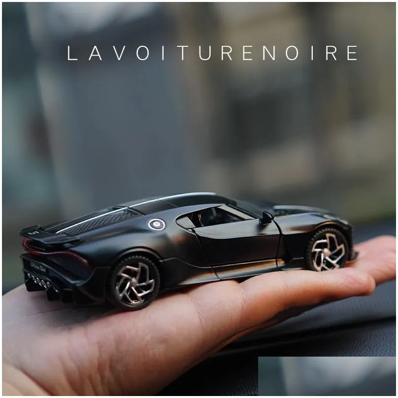 1:32 Bugatti Lavoiturenoire Black Dragon Supercar Toy Alloy Car Diecasts & Toy Vehicles Car Model Car Toys For Children 220507