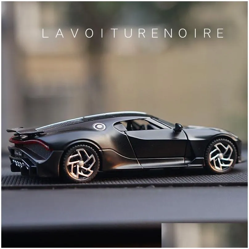 1:32 Bugatti Lavoiturenoire Black Dragon Supercar Toy Alloy Car Diecasts & Toy Vehicles Car Model Car Toys For Children 220507