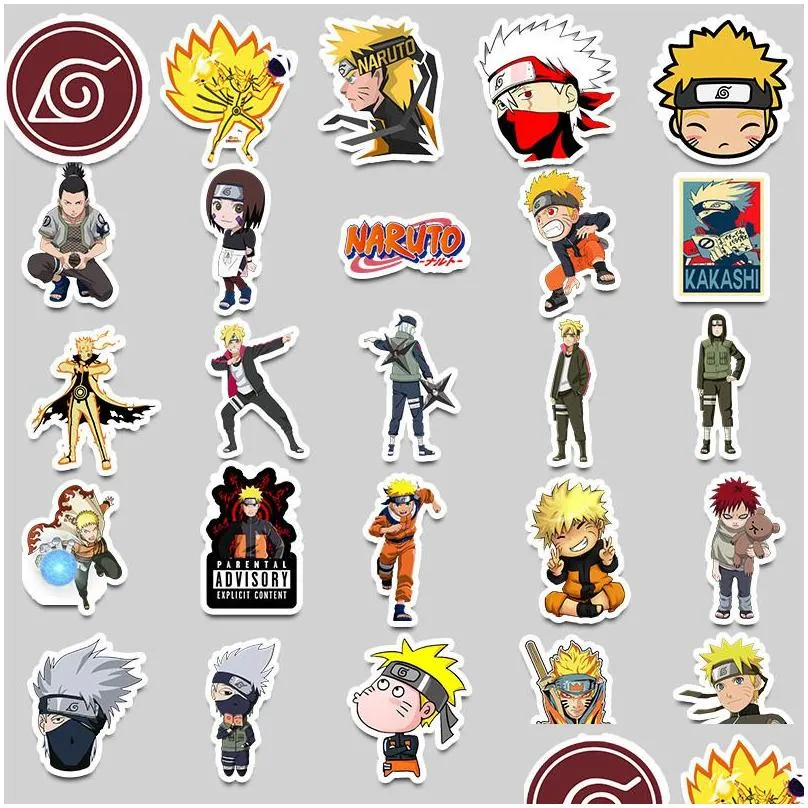 50 pcs Pack Mixed Car Stickers For Laptop Skateboard Pad Bicycle Motorcycle PS4 Phone Luggage Decal Pvc guitar refrigerator