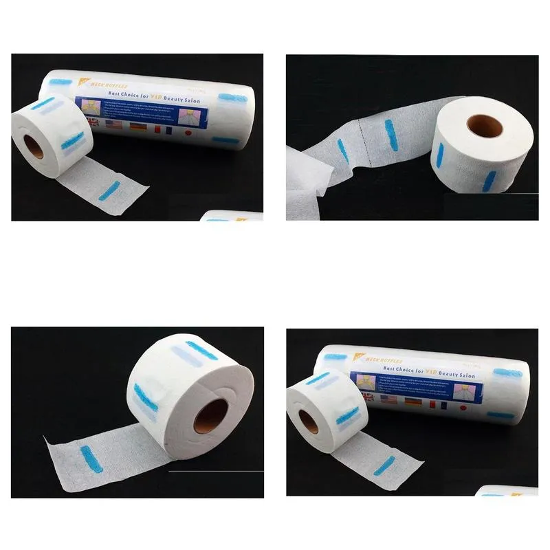 Disposable 15 rolls Neck Covering Paper Towel Have Breakpoint Muffler Scarf Paper