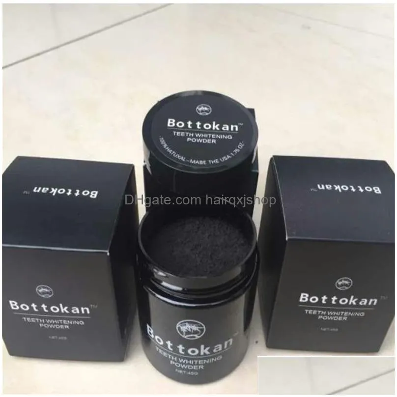 Teeth Whitening 45G Harder Color Box Black Activated Carbon Bamboo Charcoal Tooth Powder Drop Delivery Health Beauty Oral Hygiene Dhzxg