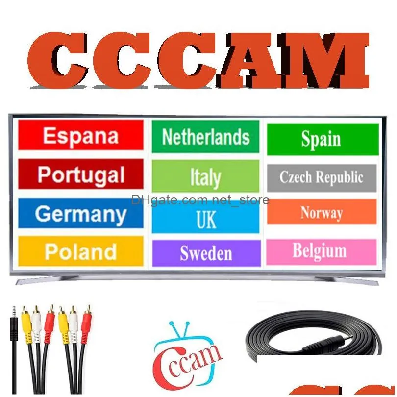 europe 8cline antennas cccam germany support oscam cline poland spain fast stable cable 4 k hd italy portugal sweden full hd