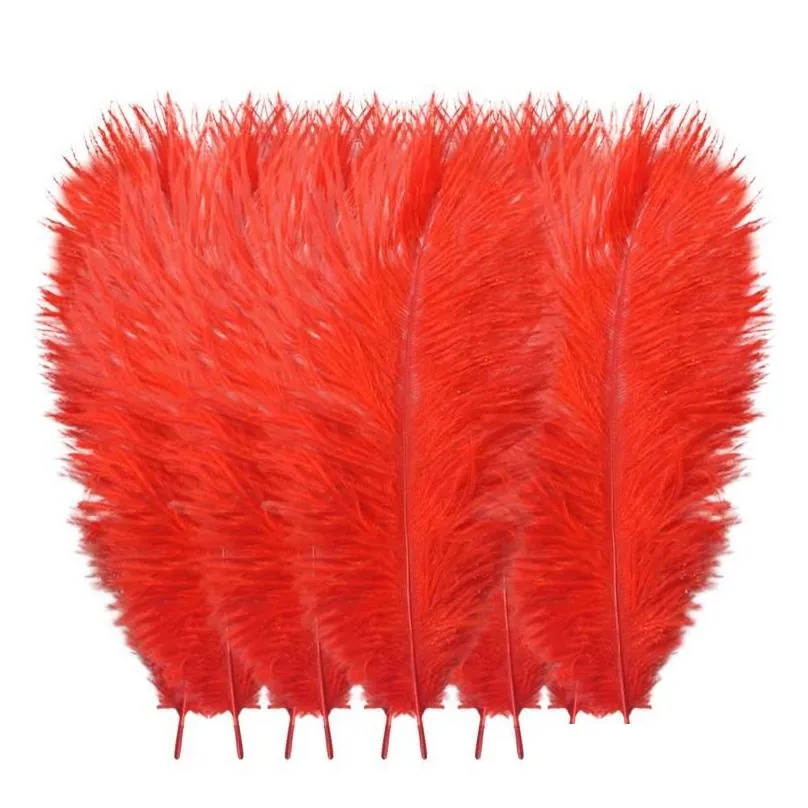party decoration 10pcs/lot natural multicolor ostrich feathers wedding home diy floating plumes table centerpiece crafts 5wparty