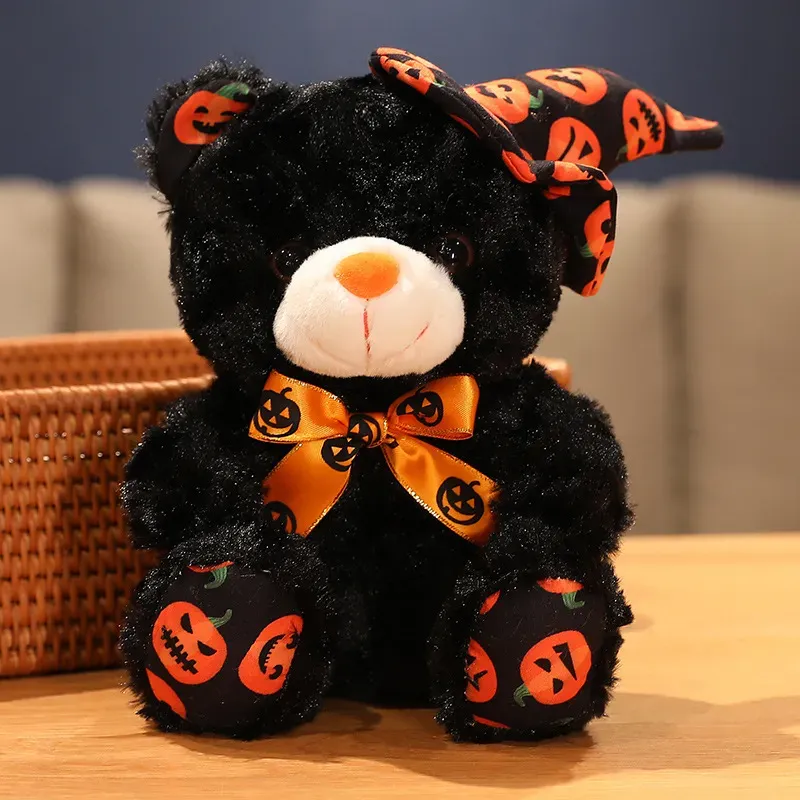 Wholesale of New Halloween Teddy Bear Plush Dolls Rose Blossom Bears Dolls Plush Toys Holiday Gifts