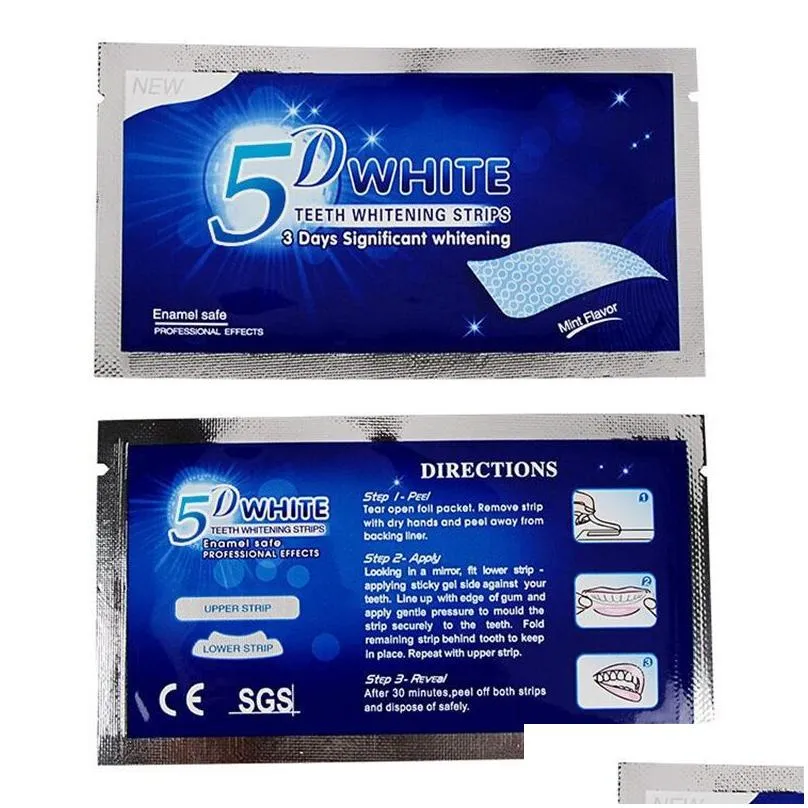 Teeth Whitening Strips 14 Pouches 28 Strip Oral For Stains Removal