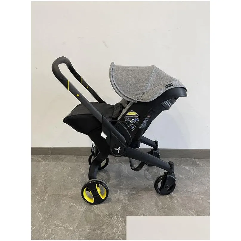 Baby Stroller 3 in 1 With Car Seat Baby Bassinet High Landscope Folding Baby Carriage Prams For Newborns