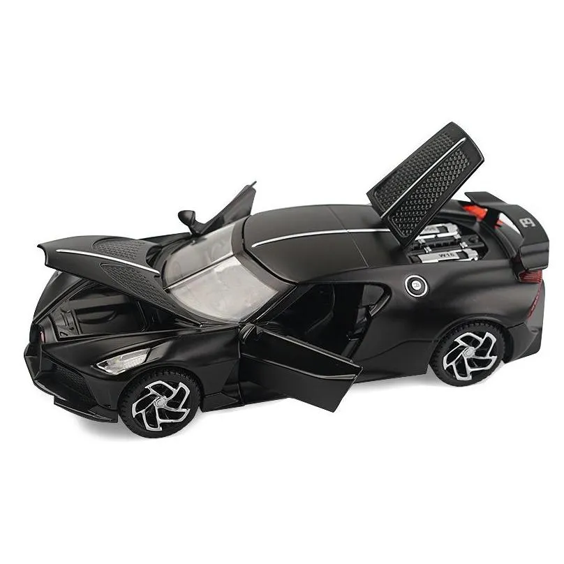 1:32 Bugatti Lavoiturenoire Black Dragon Supercar Toy Alloy Car Diecasts & Toy Vehicles Car Model Car Toys For Children 220507