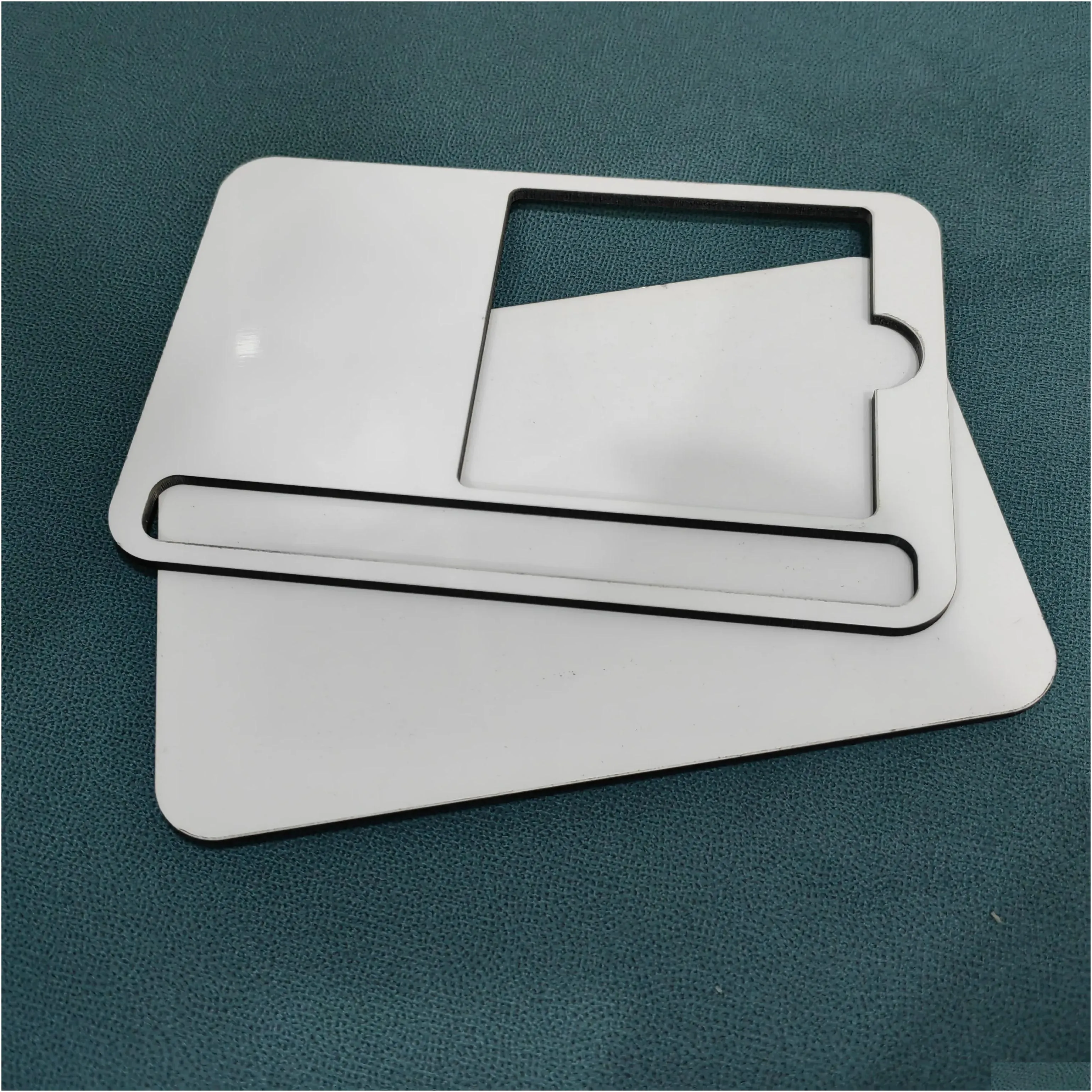 wholesale Sublimation Blank MDF Sticky Note Pad Holder Heat Transfer Wooden Notepad Holder