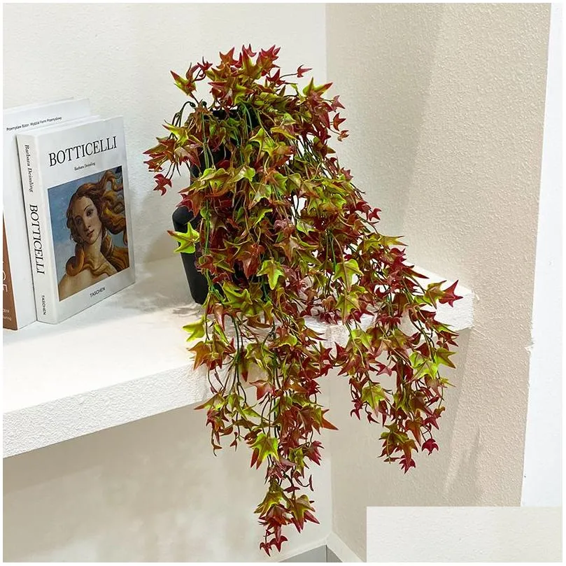 Artificial Vines Ivy Leaf Plants Vine Hanging Fake Foliage Leaves for Greenery Wedding Wall Decorations