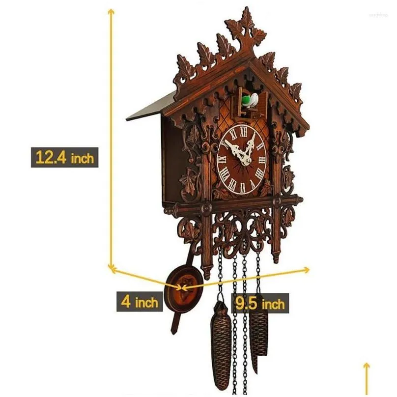 Wall Clocks Cuckoo Clock Living Room Bird Alarm Watch Modern Children Decorations Home Day Time