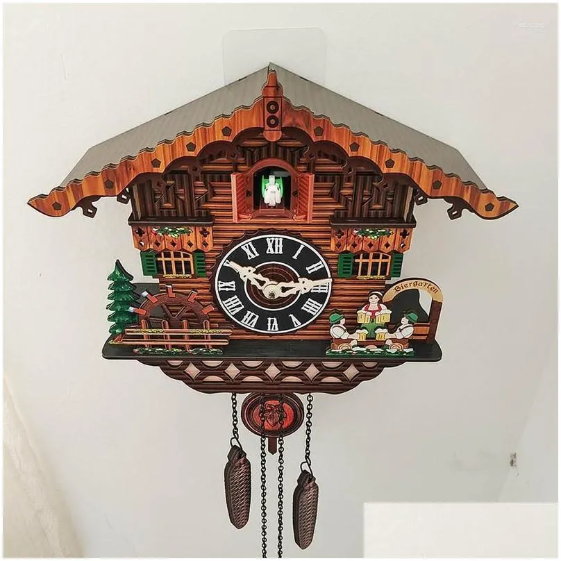 Wall Clocks Cuckoo Clock Living Room Bird Alarm Watch Modern Children Decorations Home Day Time