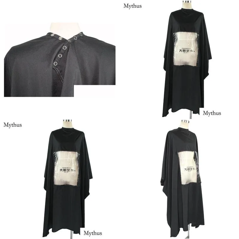Professional Salon Hairstyling Cape, Waterproof Hairdressing Cape Wrap Gown With Transparent Window,Big Size Hairdresser Aprom Adult