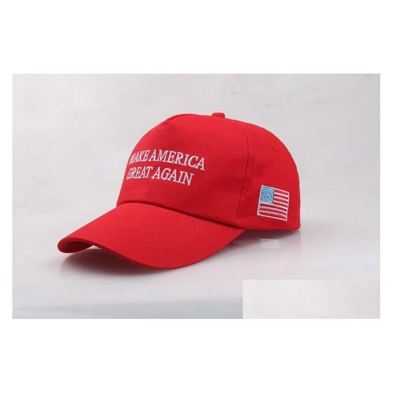 Ball Caps Red Maga Hats Embroidery Make America Great Again Hat Donald Trump Support Baseball Sports Caps2892177 Drop Delivery Fashion Dhqjz