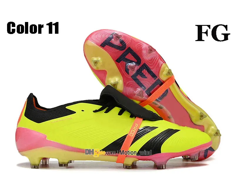 Gift Bag Mens Womens Football Boots Accuracies Elites FG Cleats Accuracies.1 Tongued Soccer Shoes Laceless Kids Youth Boy Girl Outdoor Trainers Botas De Futbol