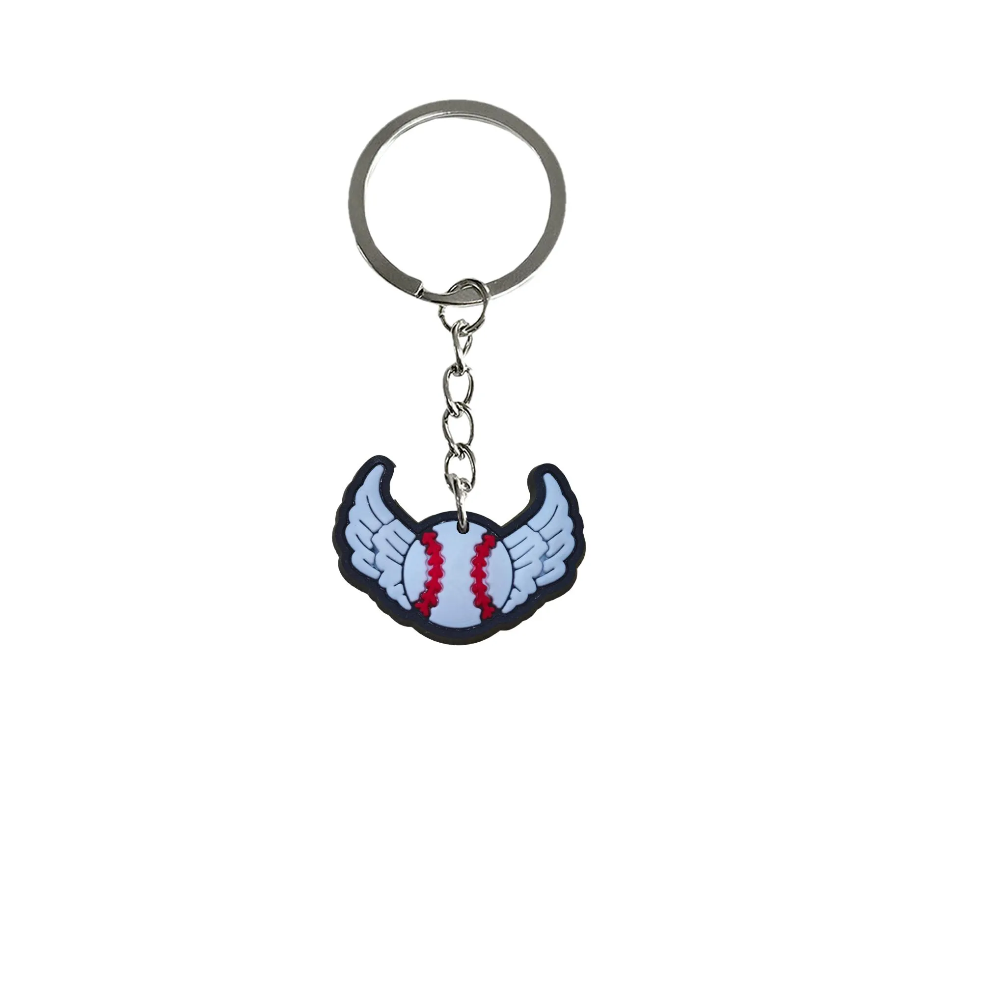 baseball keychain keychains party favors keyring for men key ring boys suitable schoolbag girls cute silicone chain adult gift christmas fans