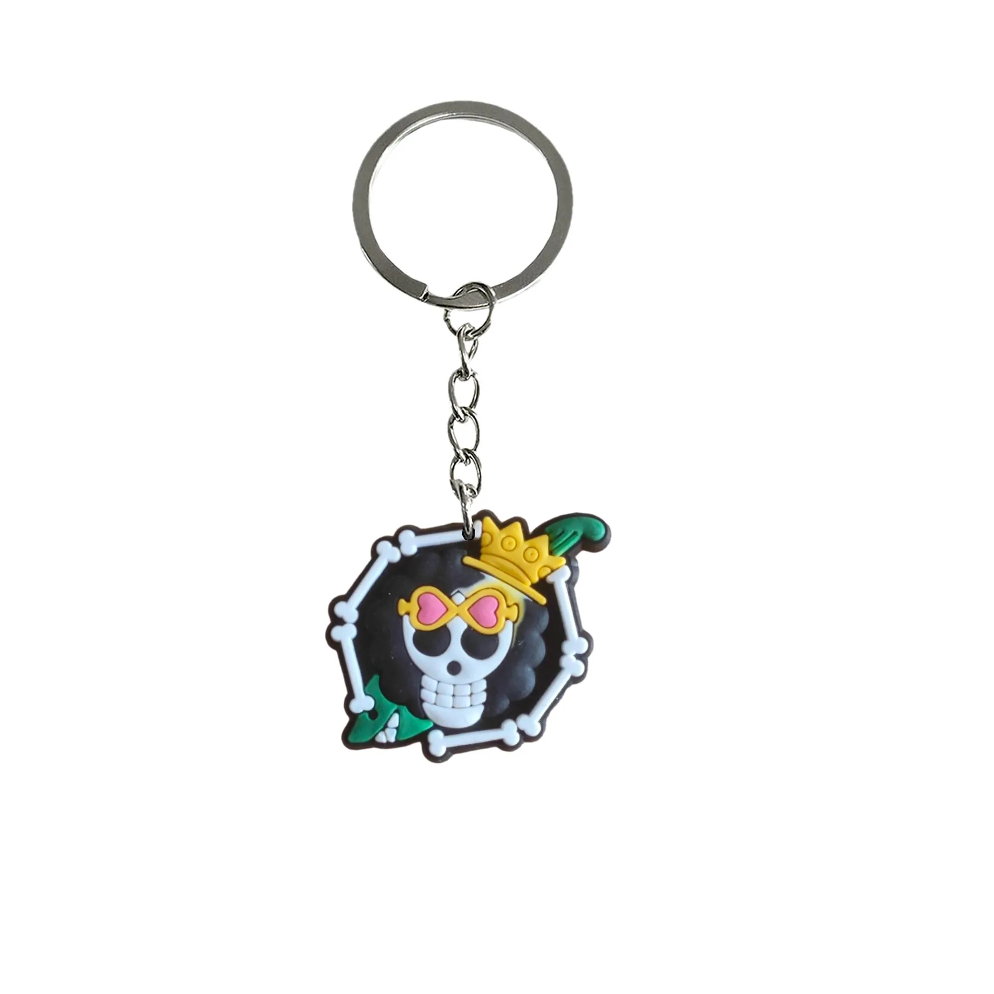 skull head 16 keychain keychains for goodie bag stuffers supplies keyring school bags backpack suitable schoolbag key chain kid boy girl party favors gift ring men rings