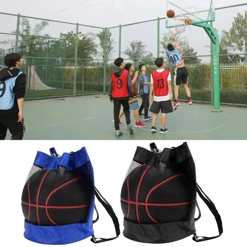 Mochila De Baloncesto Con Red Bolsa Deportiva Duradera Para