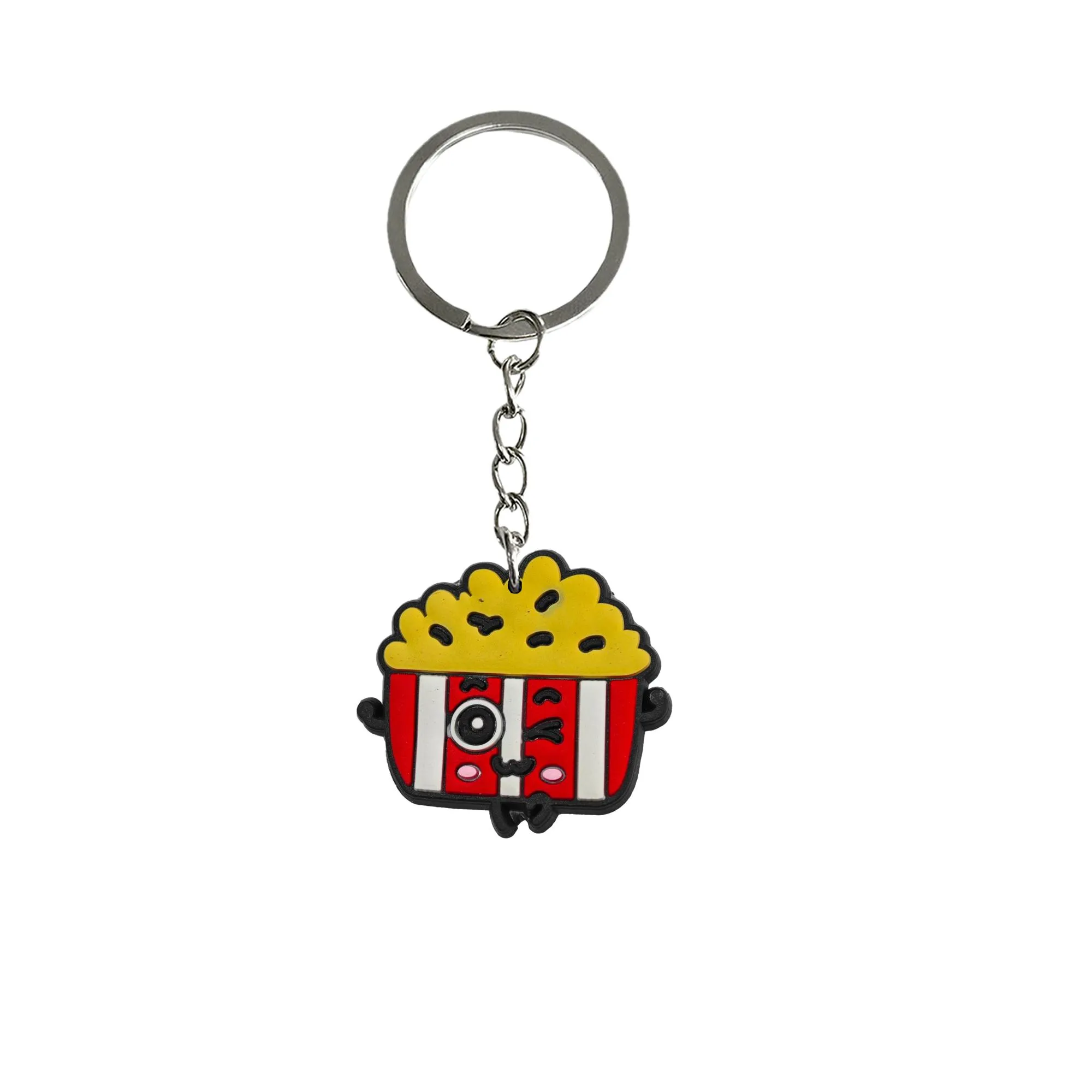 food keychain for birthday christmas party favors gift boys keychains key ring girls keyring suitable schoolbag mini cute classroom prizes tags goodie bag stuffer gifts chain fans