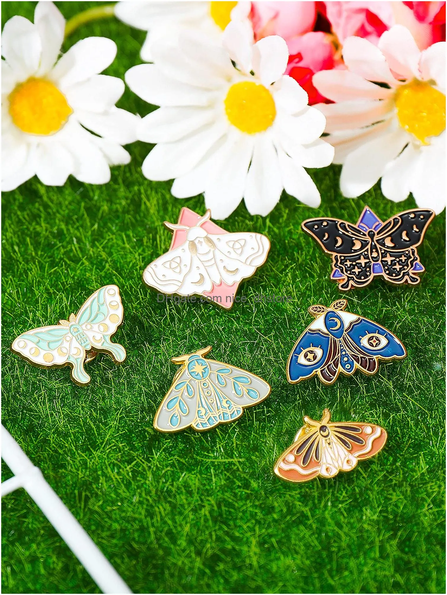 cute enamel backpacks pins cool horror enamel brooches enamel butterfly lapel pins for steampunk badge jewelry for women chic style